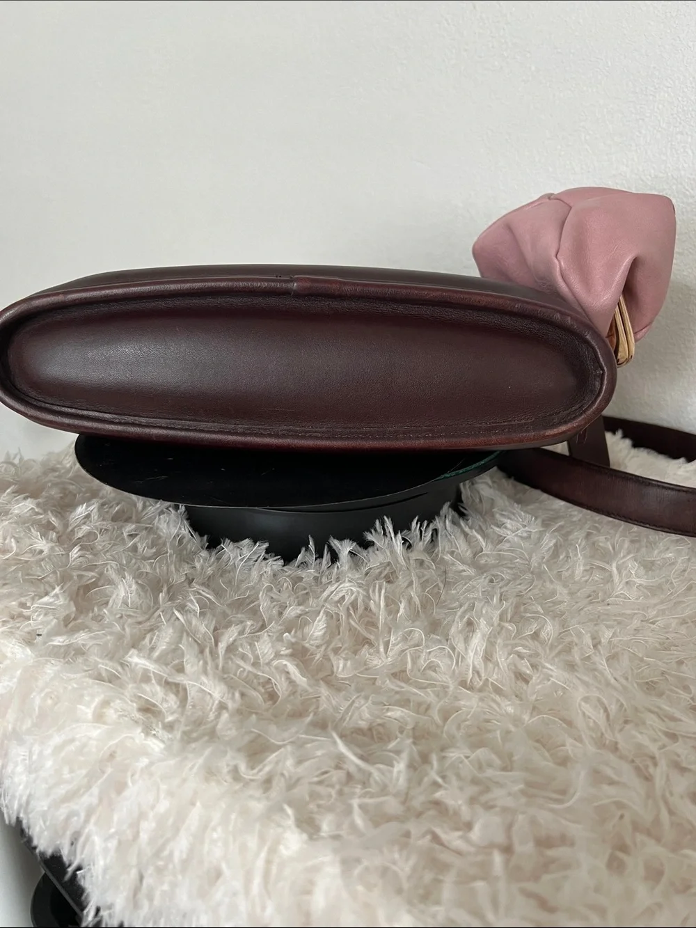 Coach Vintage  Mahogany Equestrian Leather Crossbody Bag